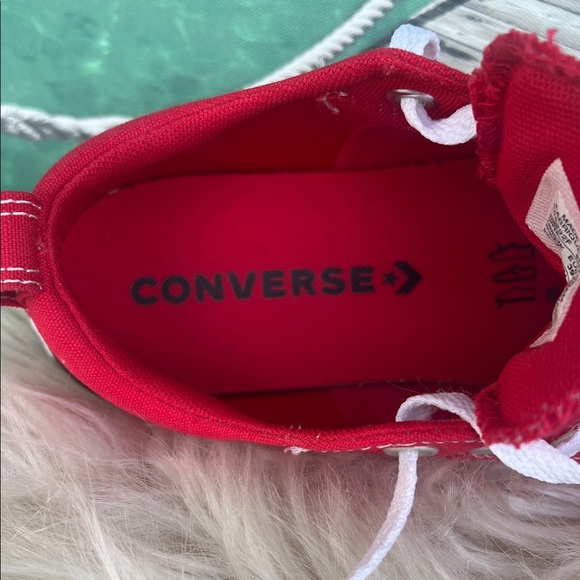 Women’s Converse Classic Red Canvas Sneakers - Picture 8 of 12